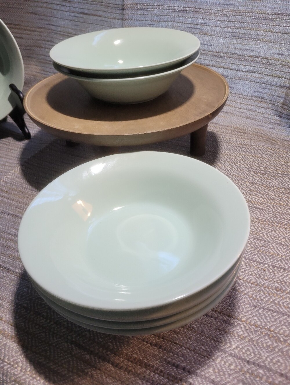 IKEA Mint Green Stoneware Bowl Set of 7. Perfect Size And Color For Your Kutchen - Picture 12 of 16